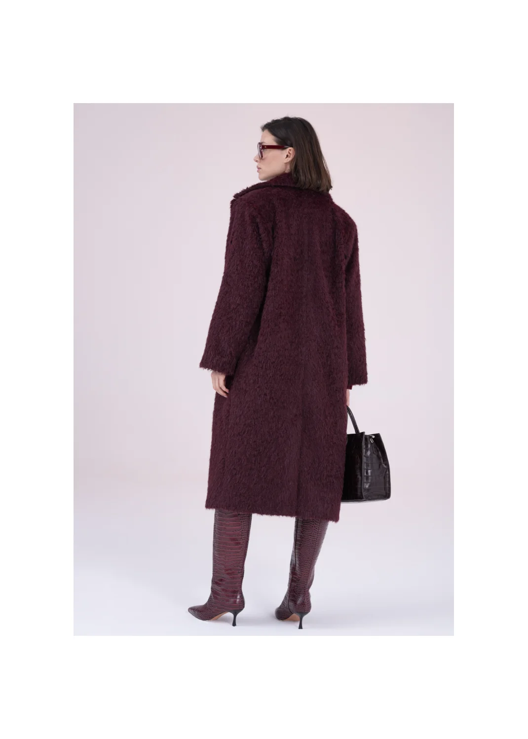 Coat NIKOLETTA burgundy - 163460