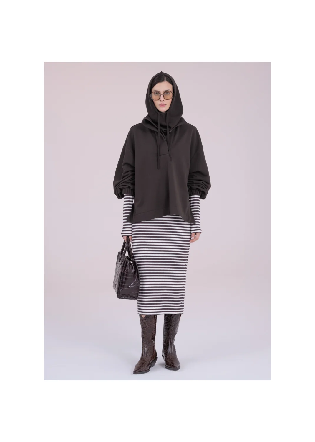 Balaclava HEATHER choco - 163436