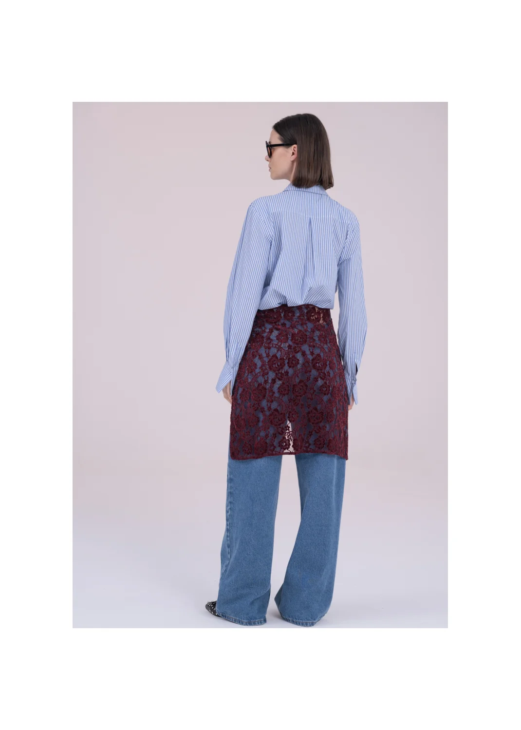 Apron GLORIA burgundy - 163581