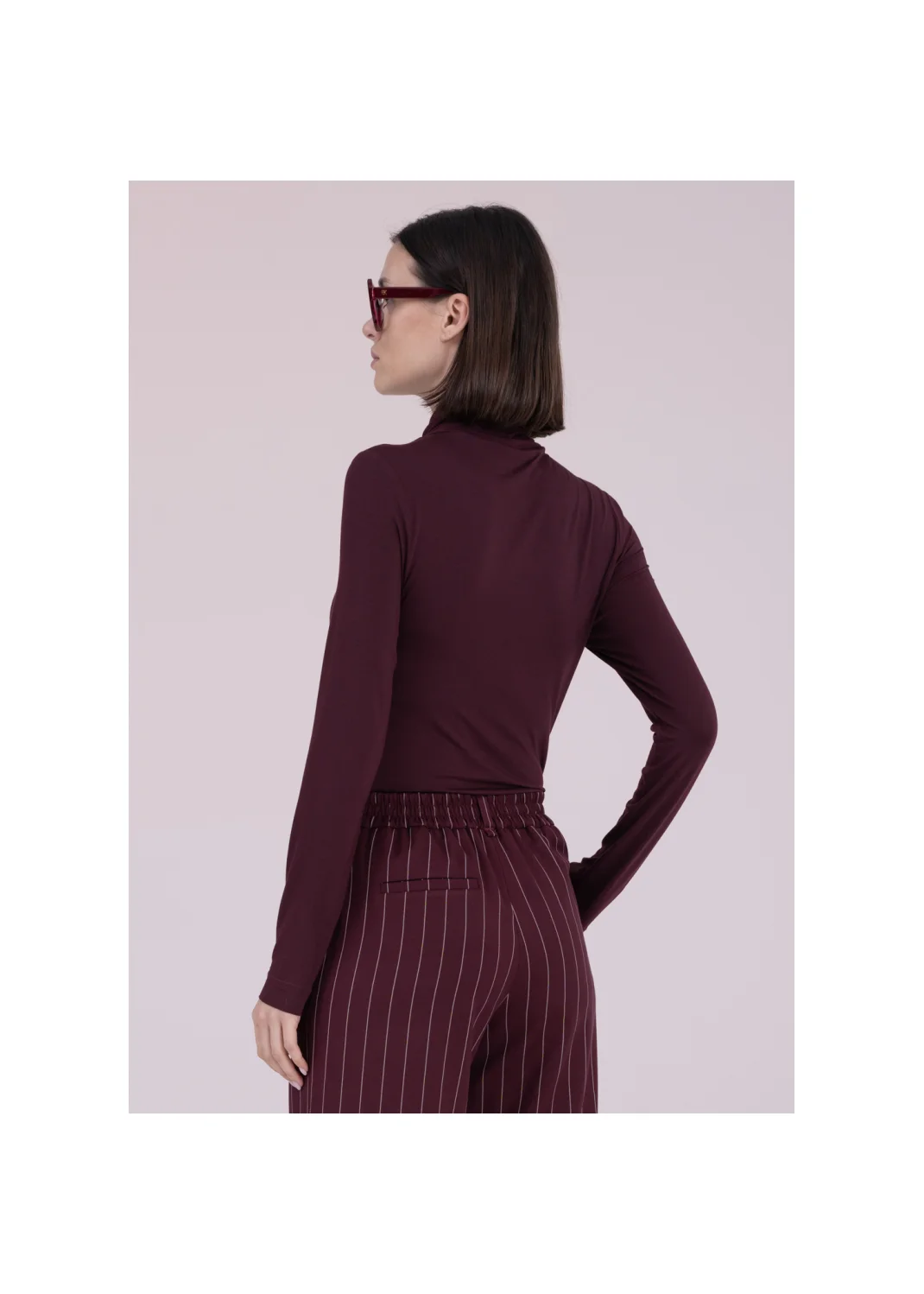 Turtleneck OLEA burgundy - 164401