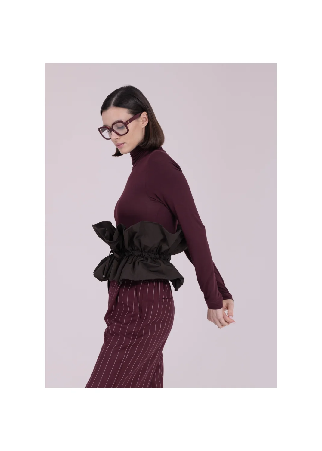 Turtleneck OLEA burgundy - 164403