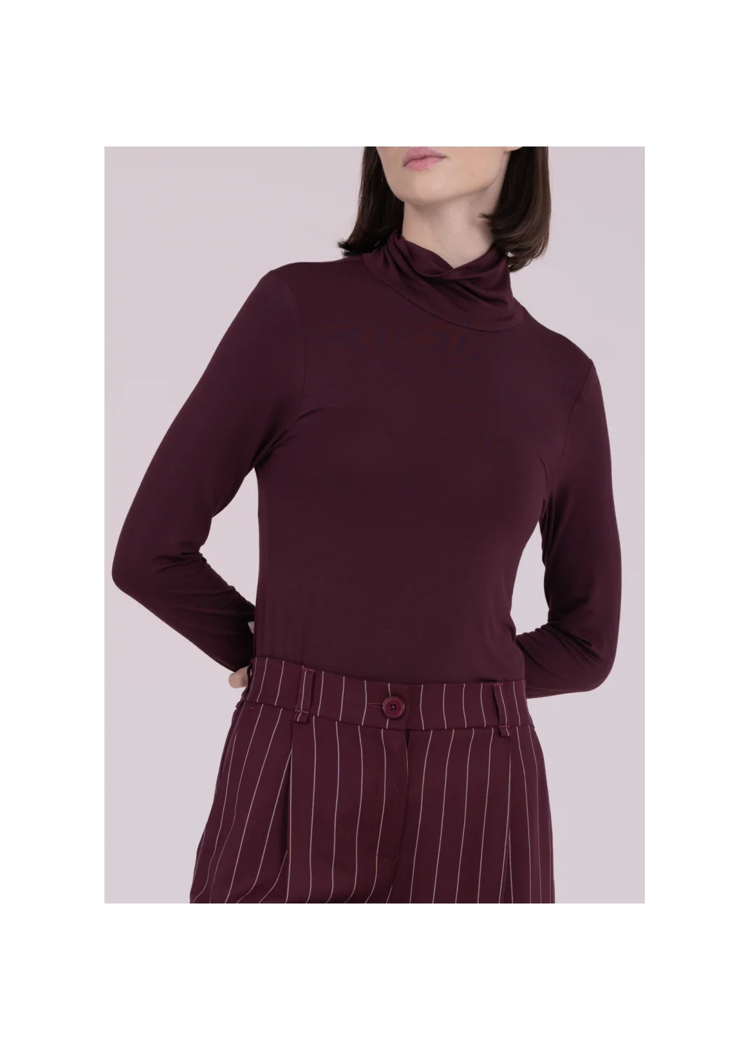 Turtleneck OLEA burgundy - 164399