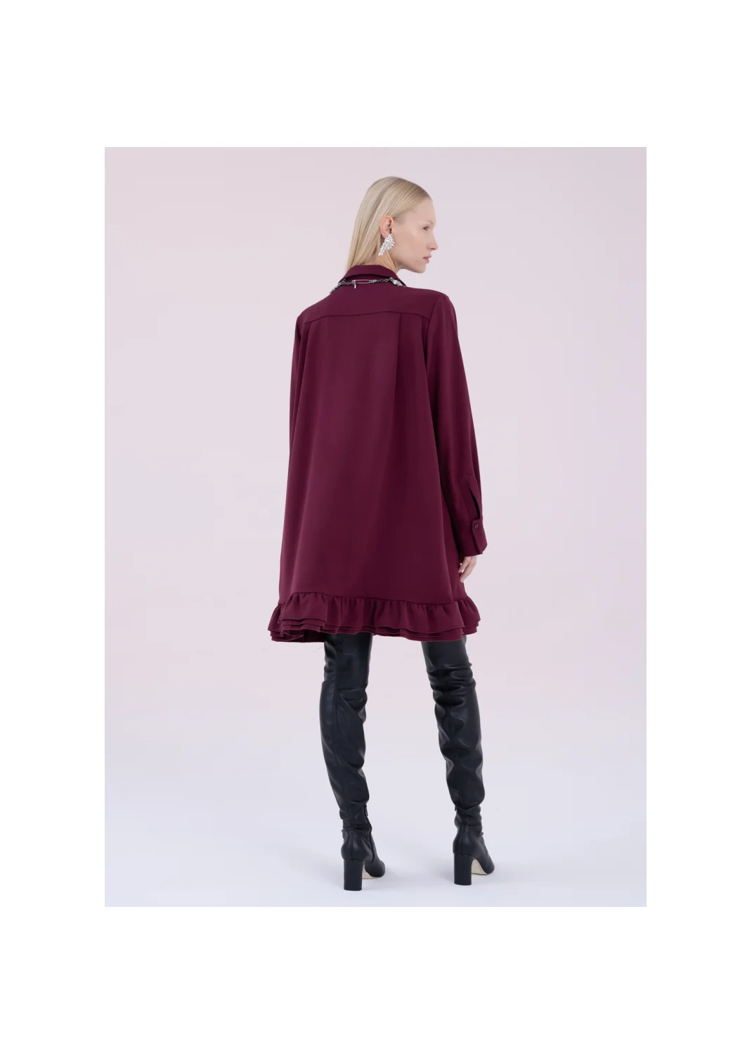 Dress PRIMMA burgundy - 168251