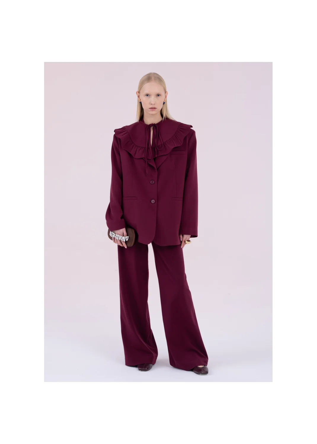 Trousers JOLIE burgundy - 168175