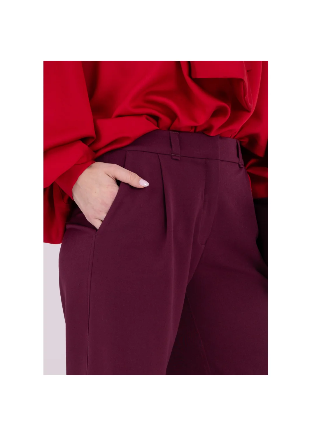 Trousers JOLIE burgundy - 168167