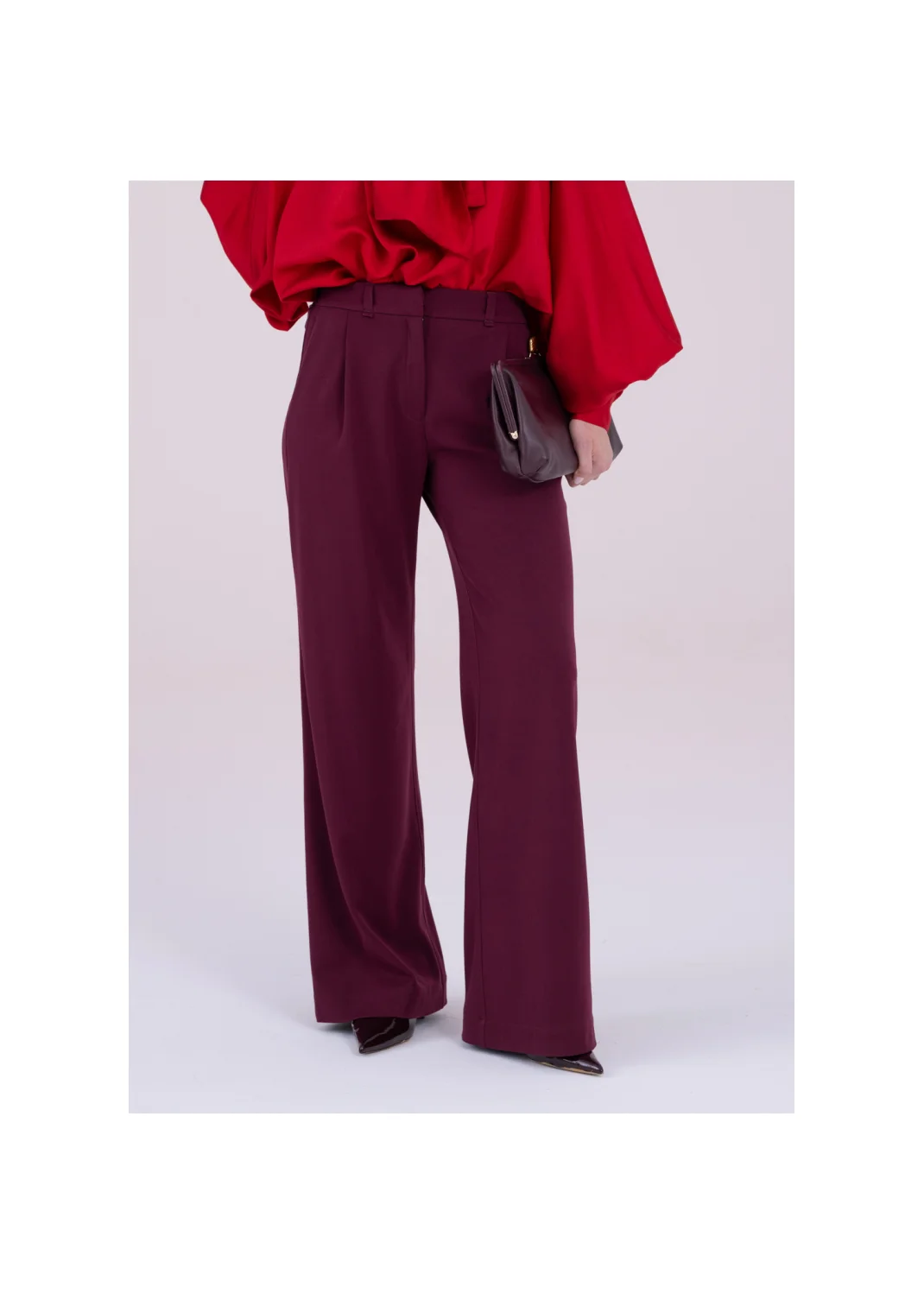 Trousers JOLIE burgundy - 168169