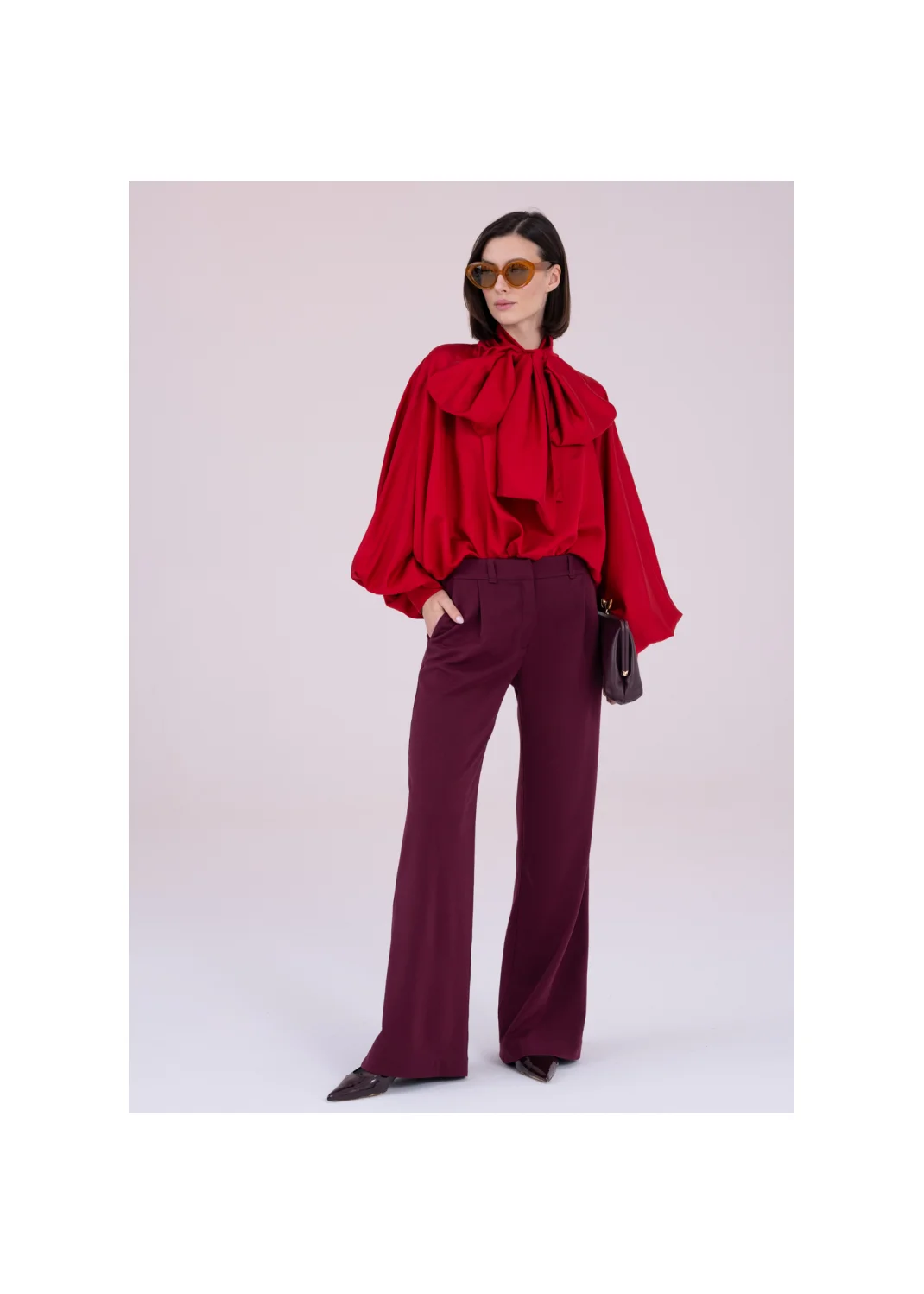 Trousers JOLIE burgundy - 168170