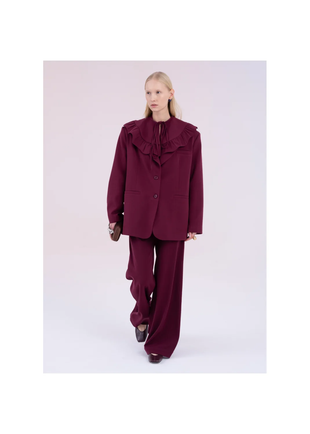 Collar LUNA burgundy - 168188