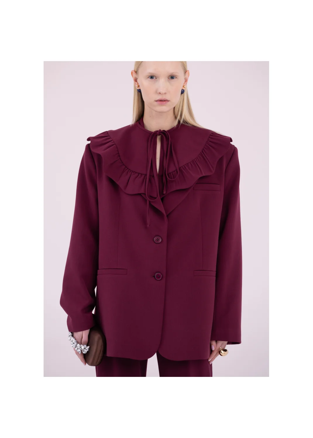 Collar LUNA burgundy - 168190