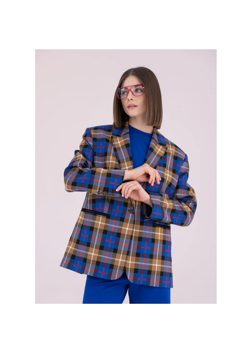  VIVIEN checkered jacket - 176594