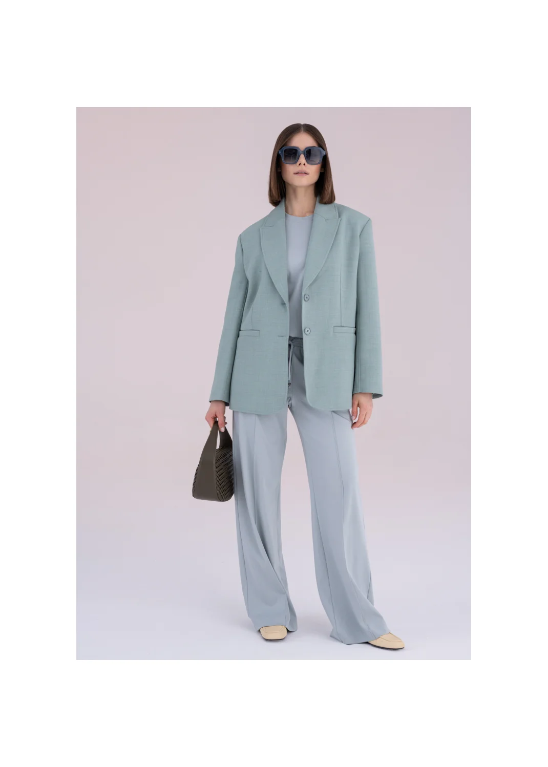 PLAID jacket sage - 180509