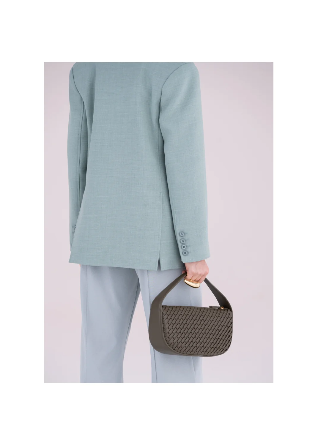 PLAID jacket sage - 180511