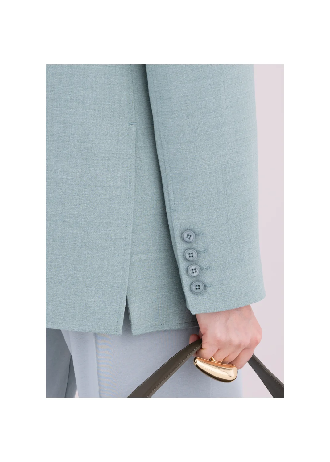 PLAID jacket sage - 180512