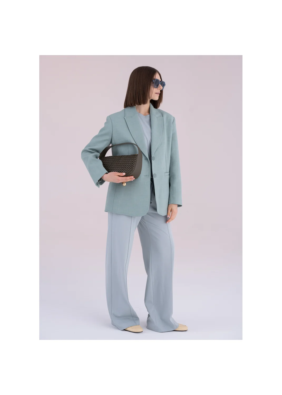 PLAID jacket sage - 180515