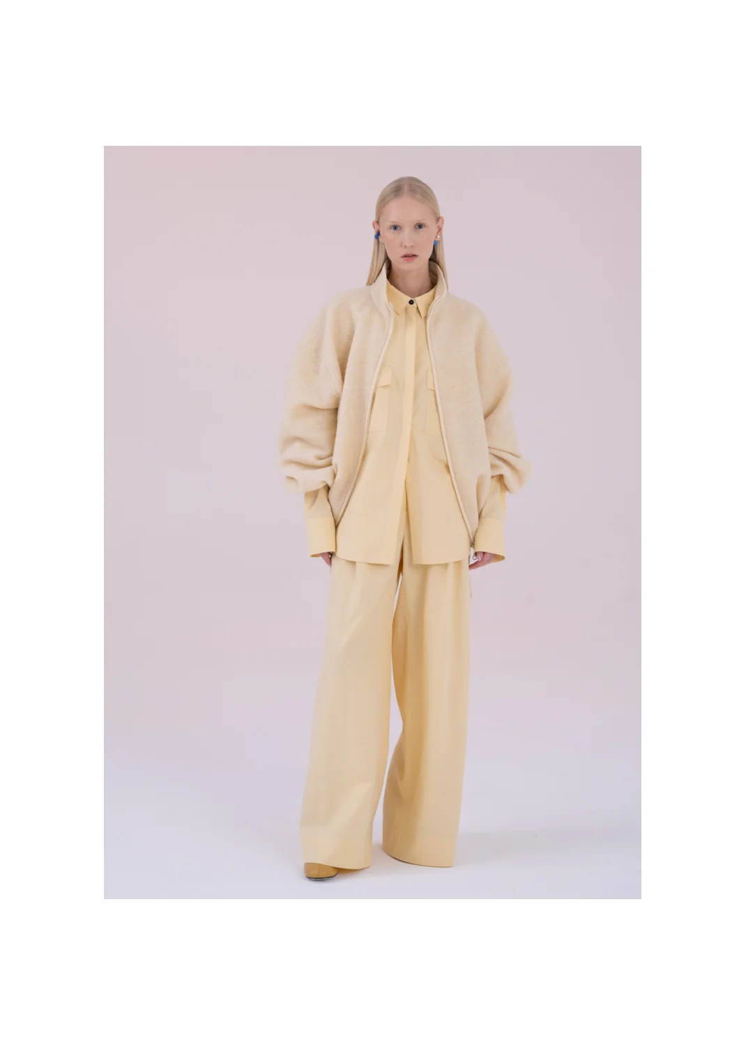 JADE fleece sweatshirt ecru  - 176825