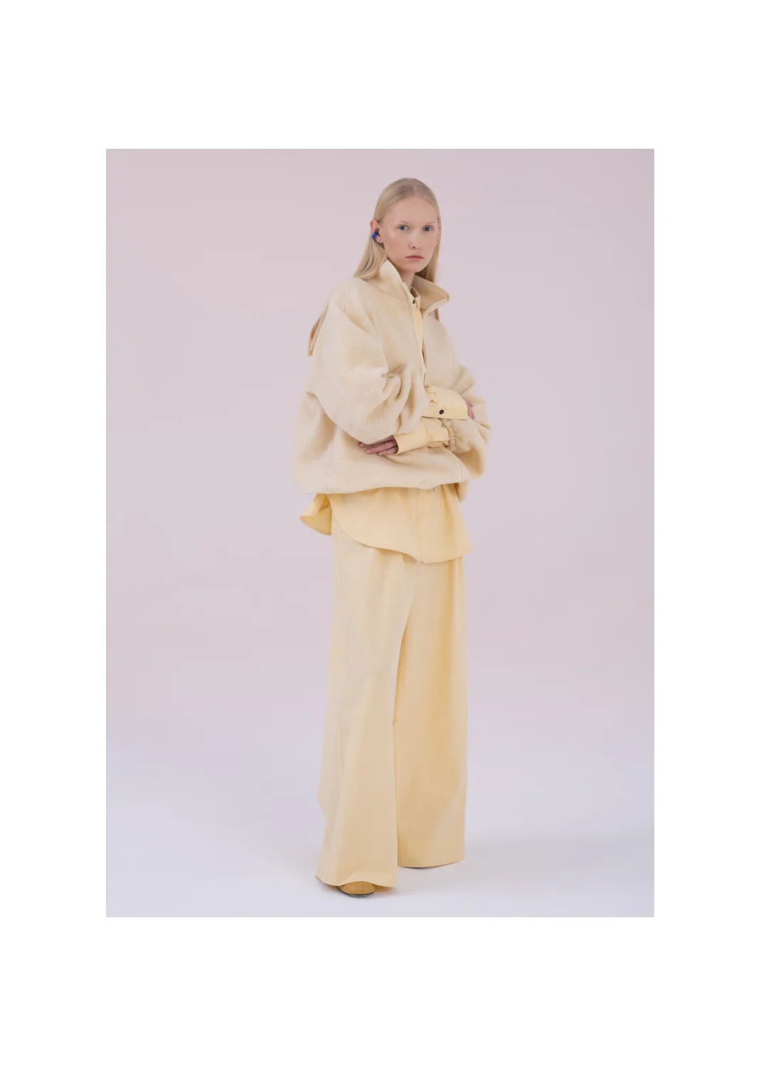 JADE fleece sweatshirt ecru  - 176834