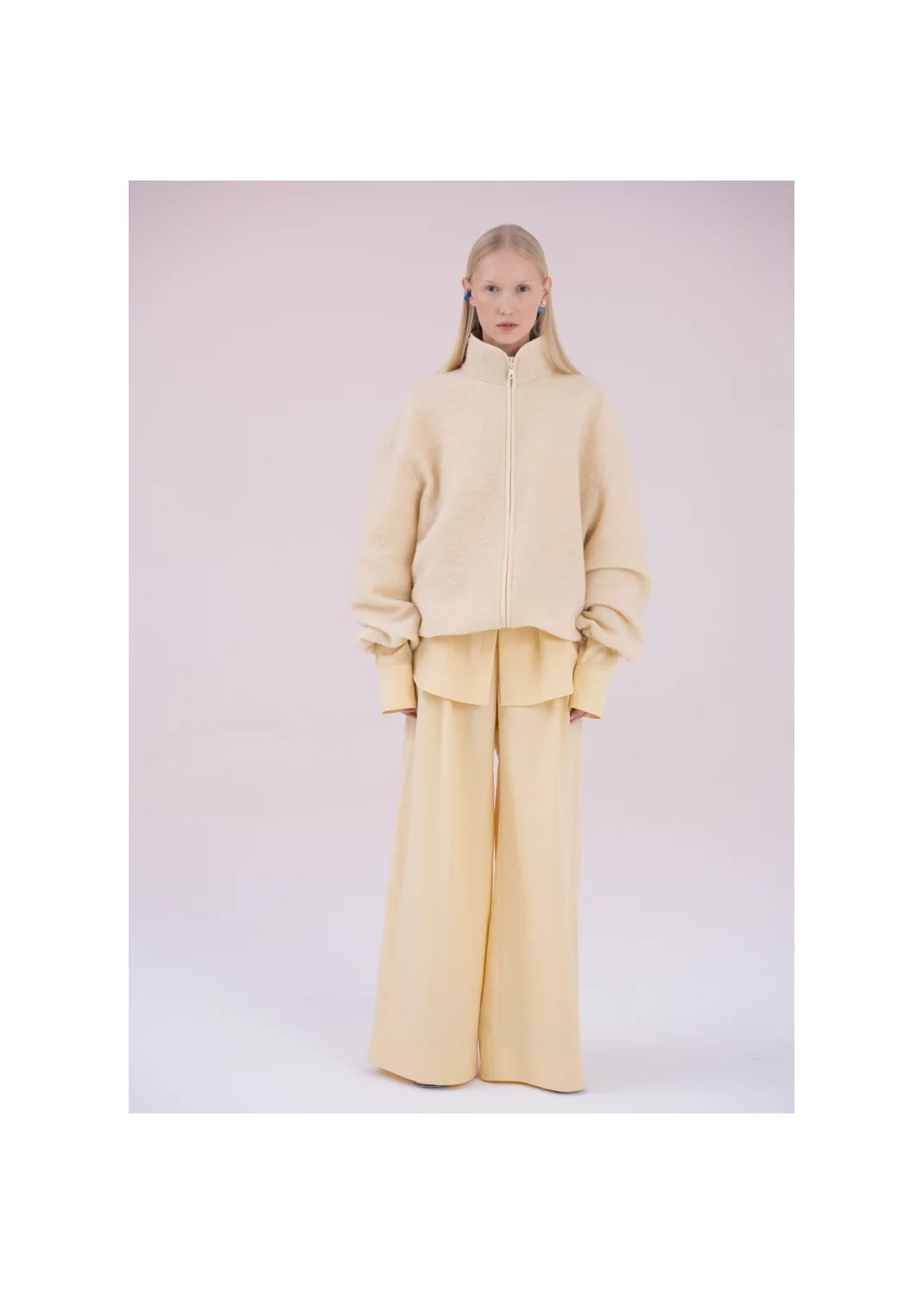 JADE fleece sweatshirt ecru  - 176838