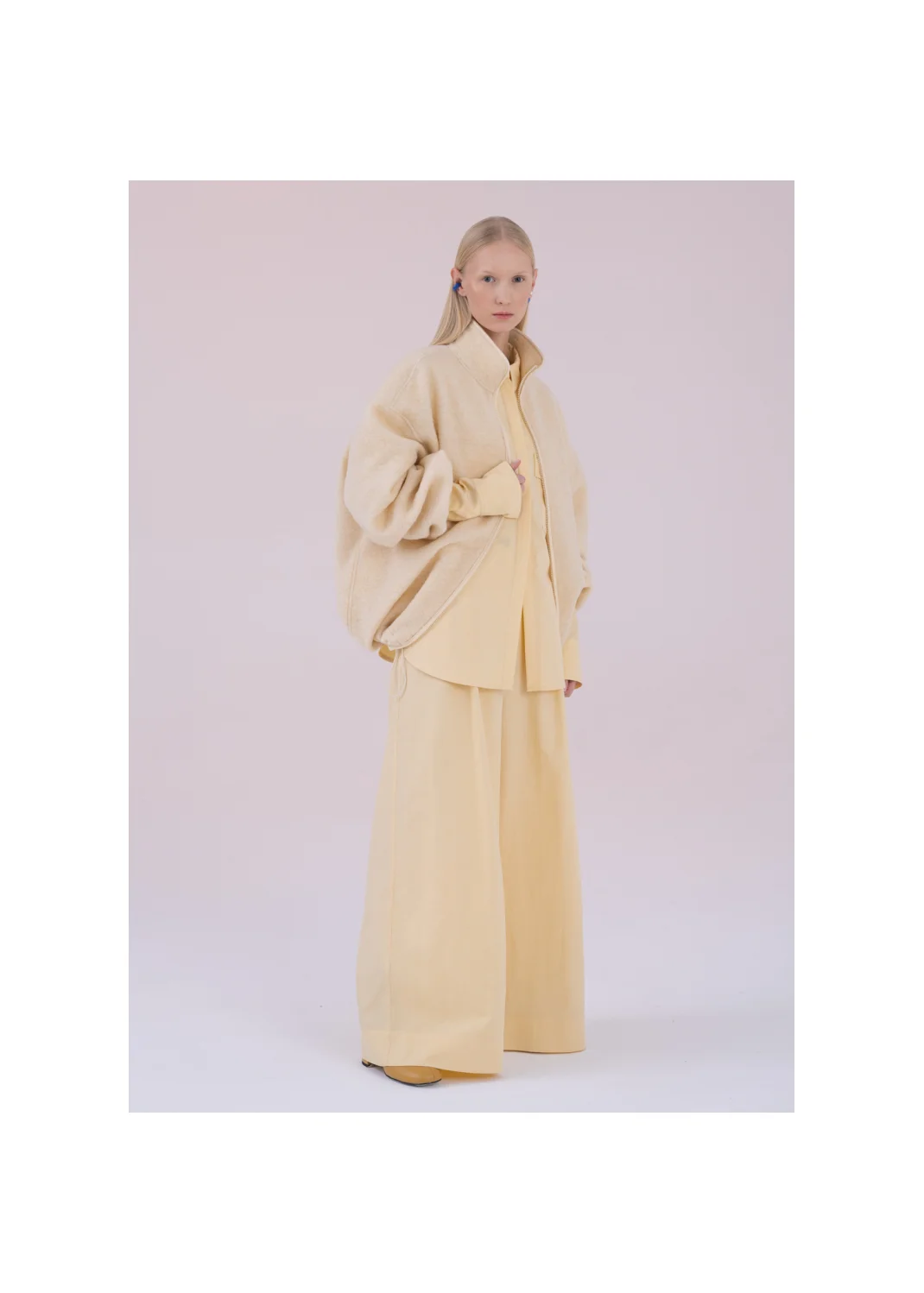 JADE fleece sweatshirt ecru  - 176826