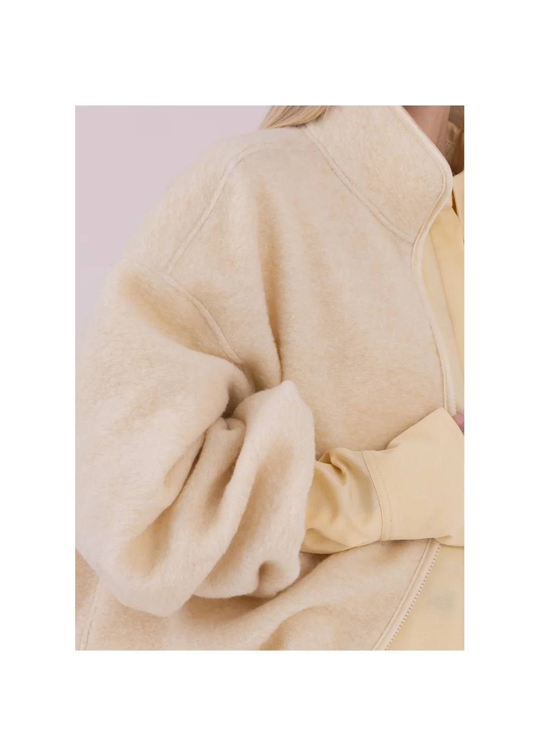 JADE fleece sweatshirt ecru  - 176827