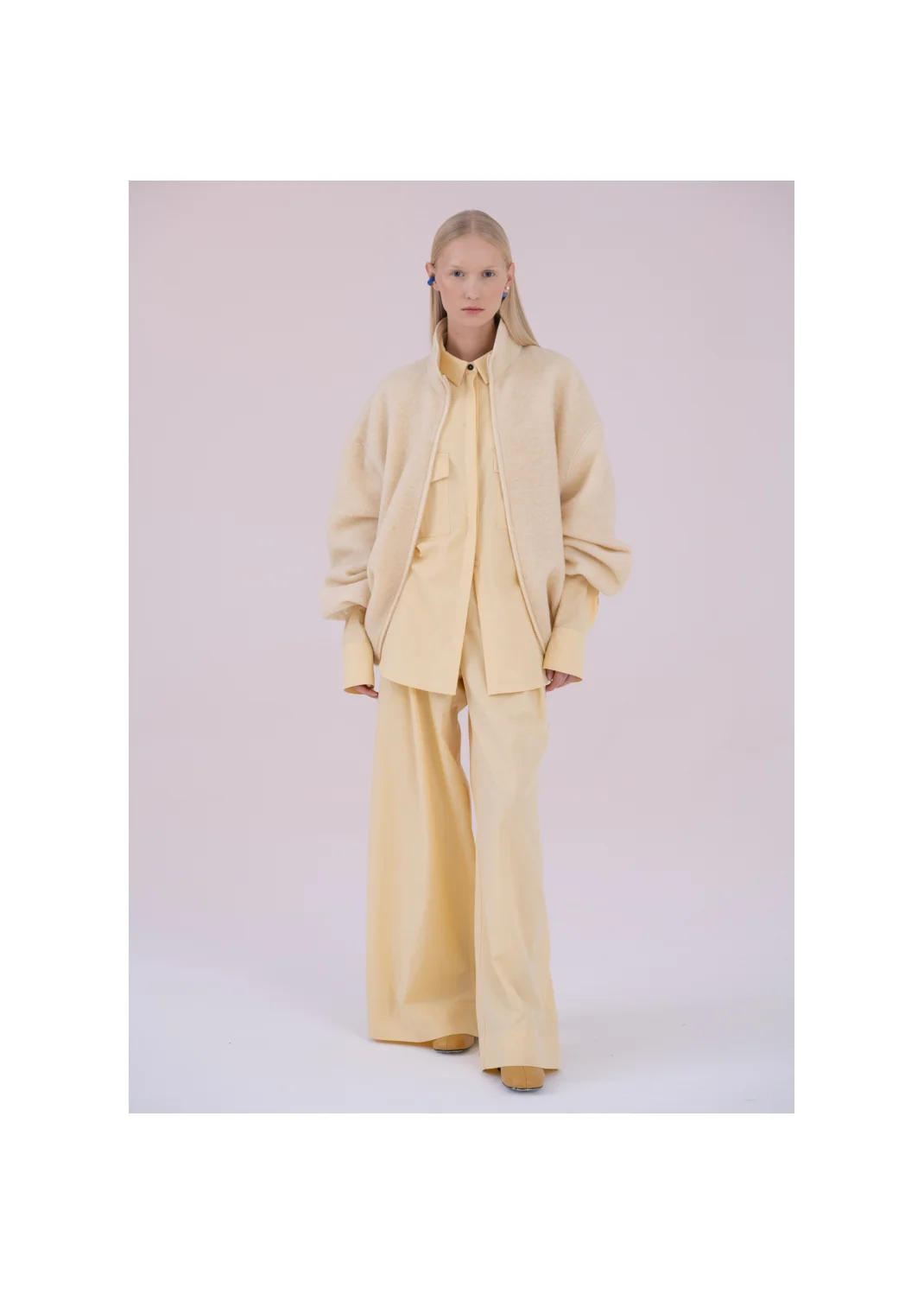 JADE fleece sweatshirt ecru  - 176828