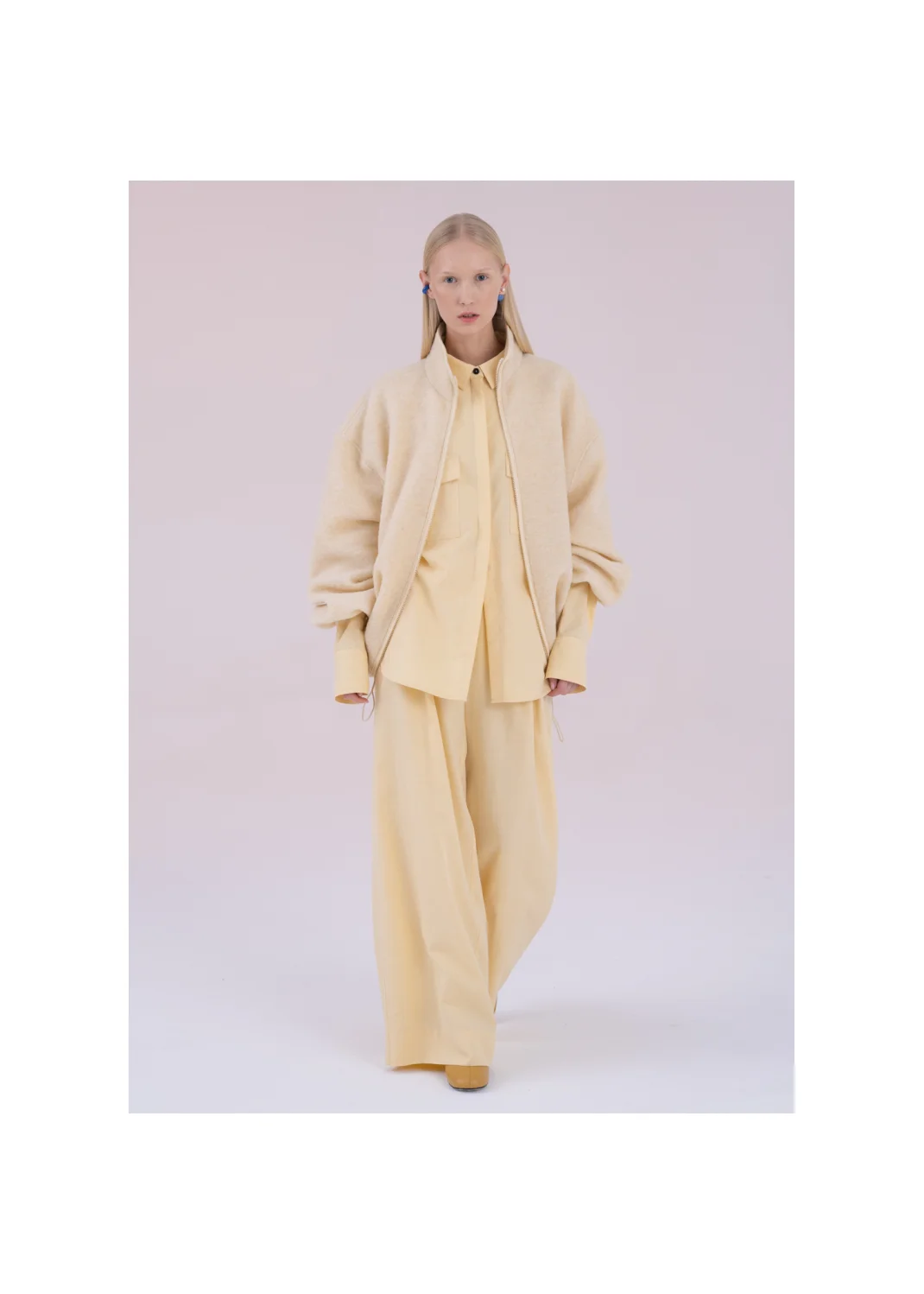 JADE fleece sweatshirt ecru  - 176829