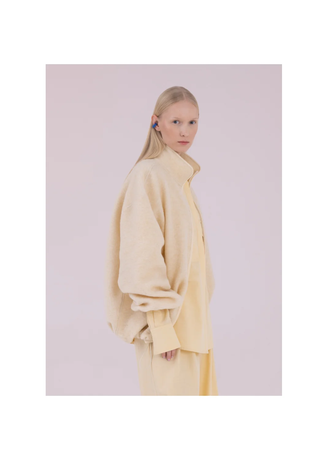 JADE fleece sweatshirt ecru  - 176830