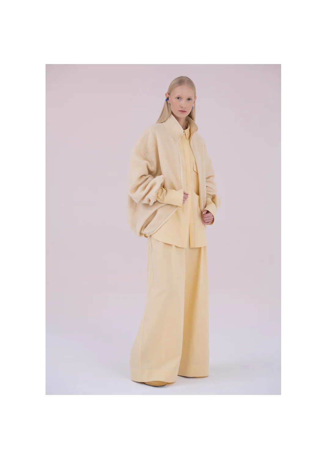 JADE fleece sweatshirt ecru  - 176831