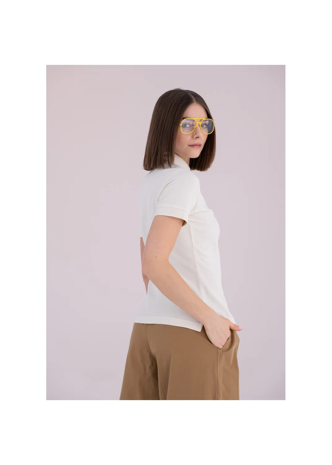 MISTY polo shirt almond - 176233