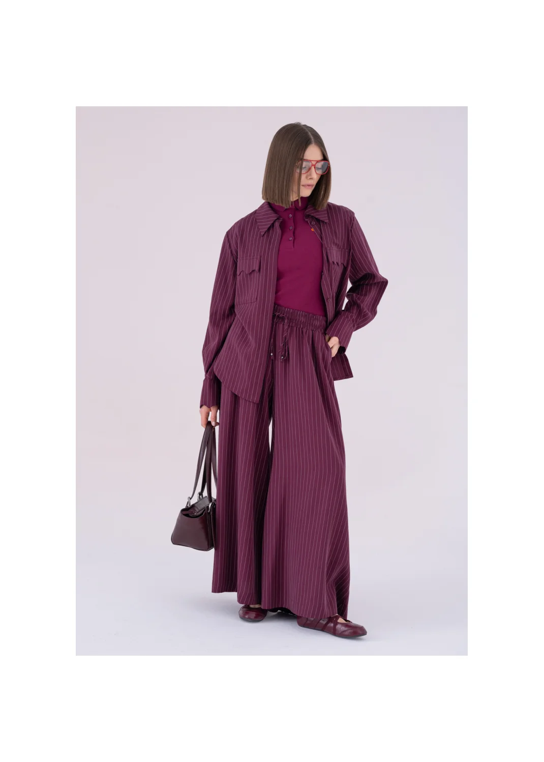  SILEN burgundy trousers - 176132