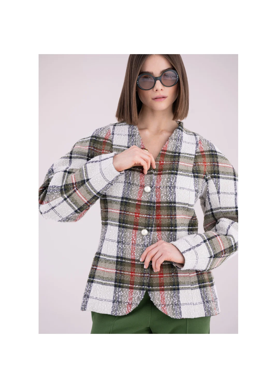AURETTE checkered jacket - 185203