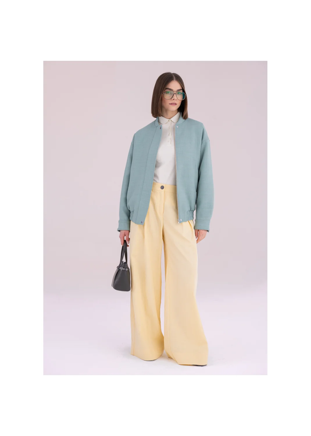 VIVID sage bomber jacket - 185476