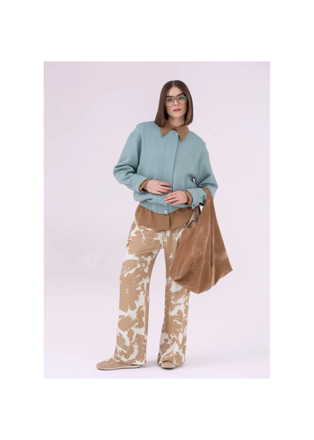 VIVID sage bomber jacket - 185486