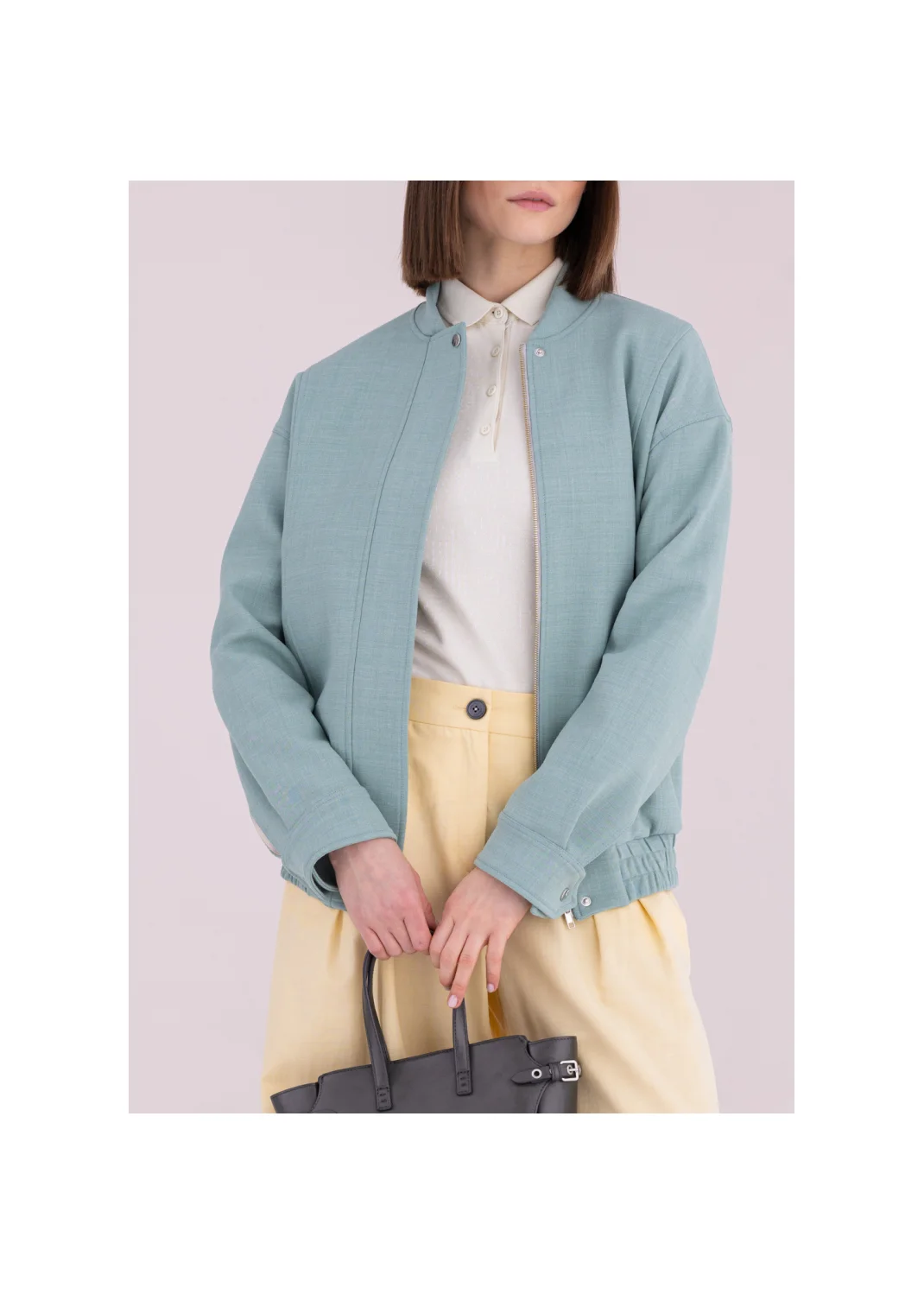 VIVID sage bomber jacket - 185477