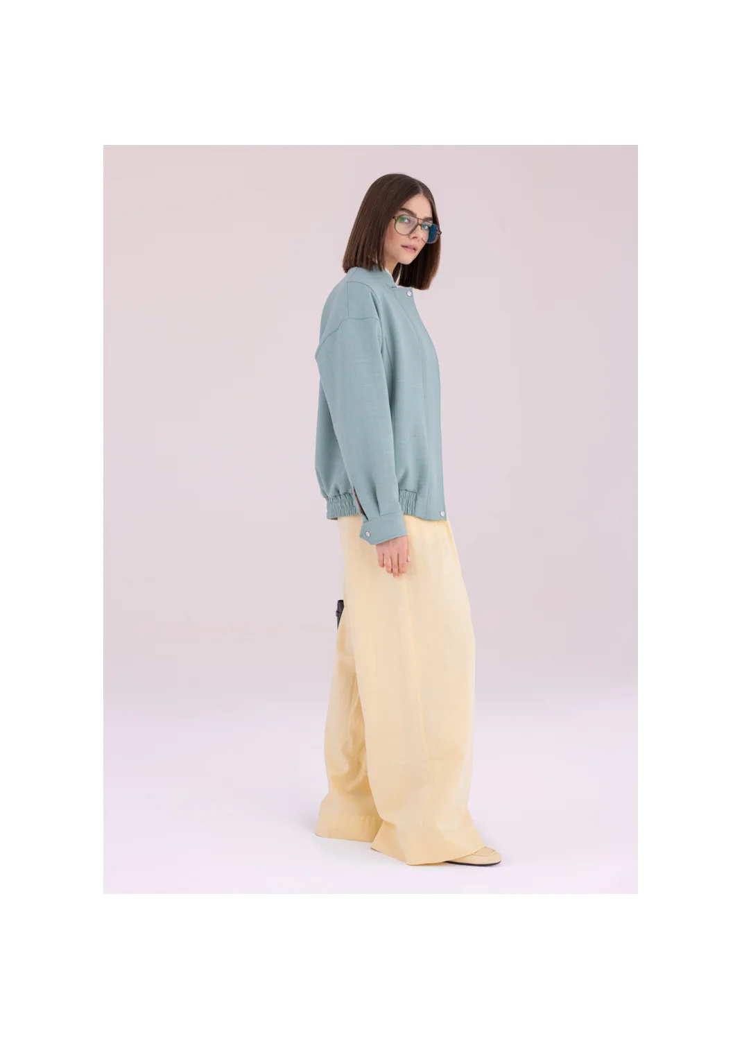 VIVID sage bomber jacket - 185478