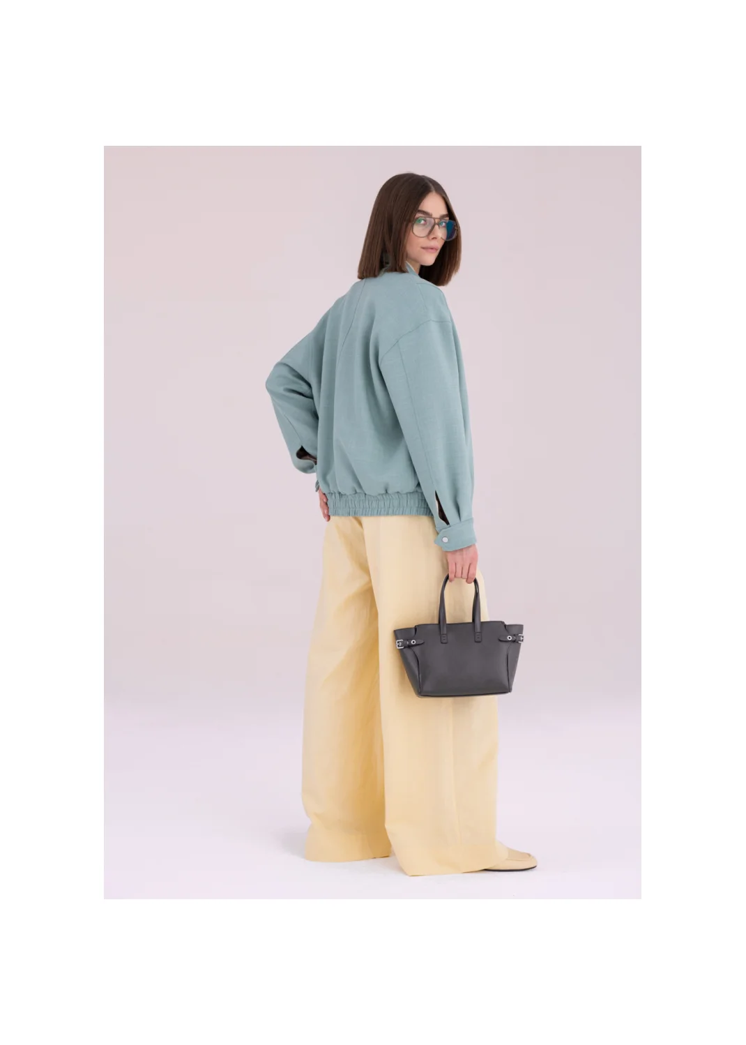 VIVID sage bomber jacket - 185479