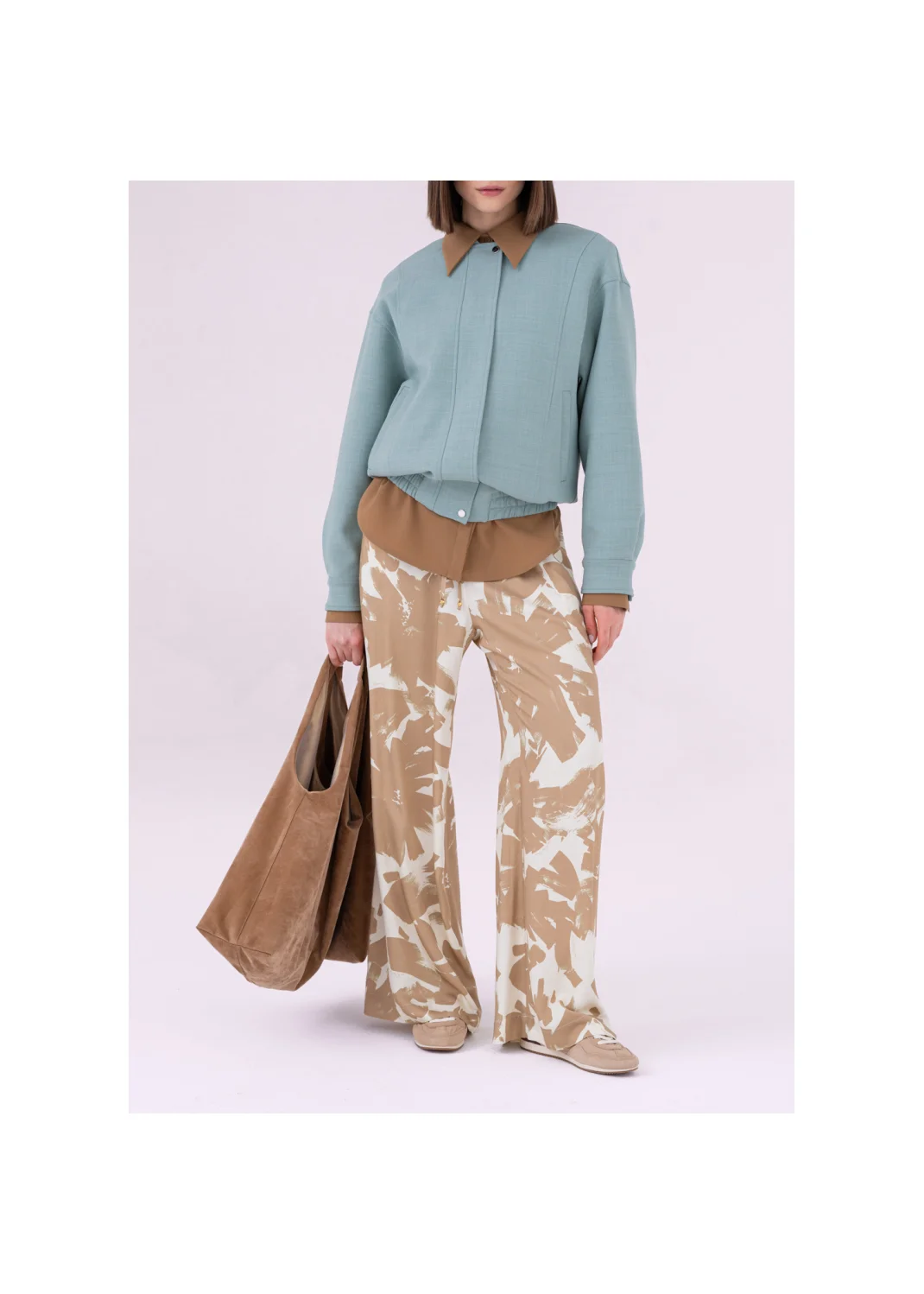 VIVID sage bomber jacket - 185484