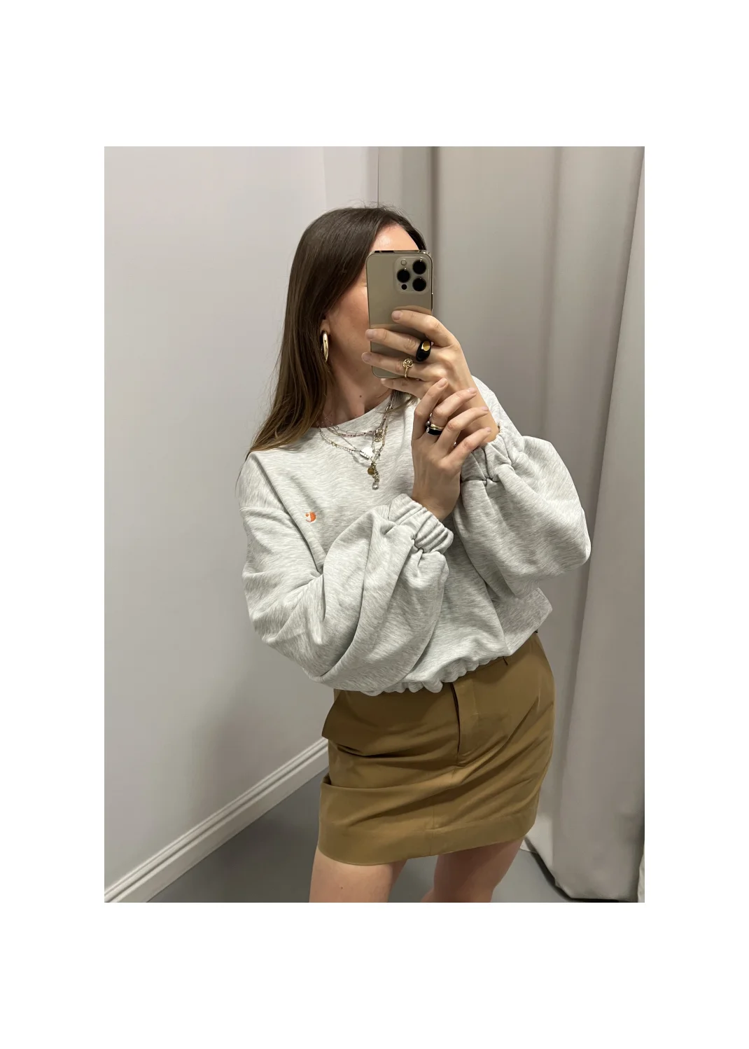 PEARL sweatshirt gray - 186917