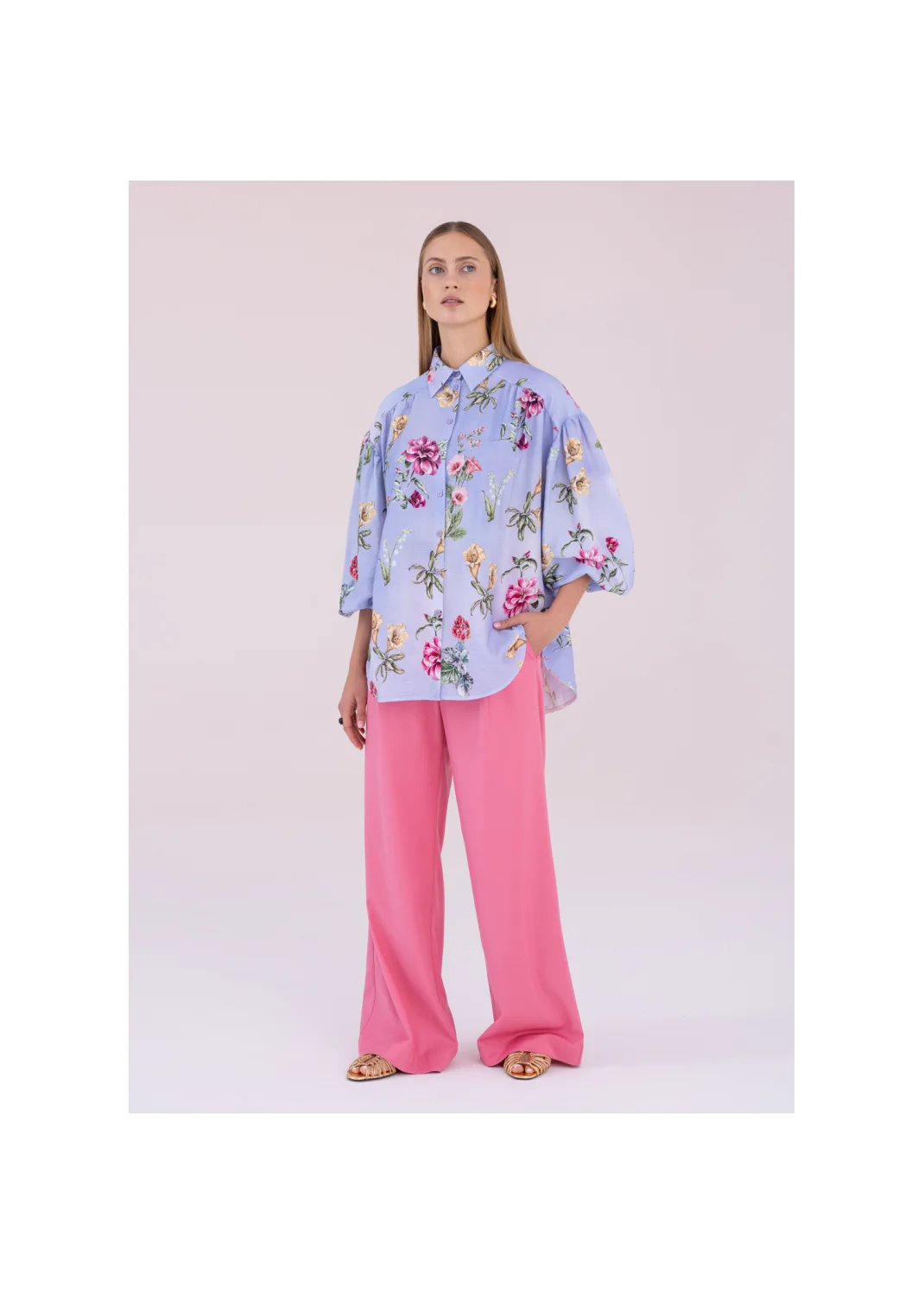 PIRYT shirt with flowers - 188973