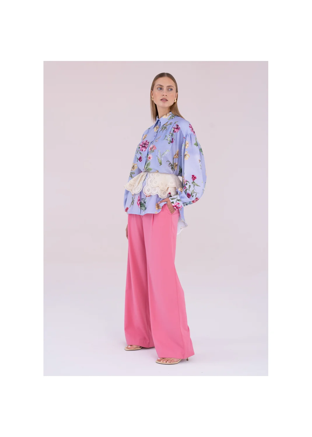 PIRYT shirt with flowers - 188975