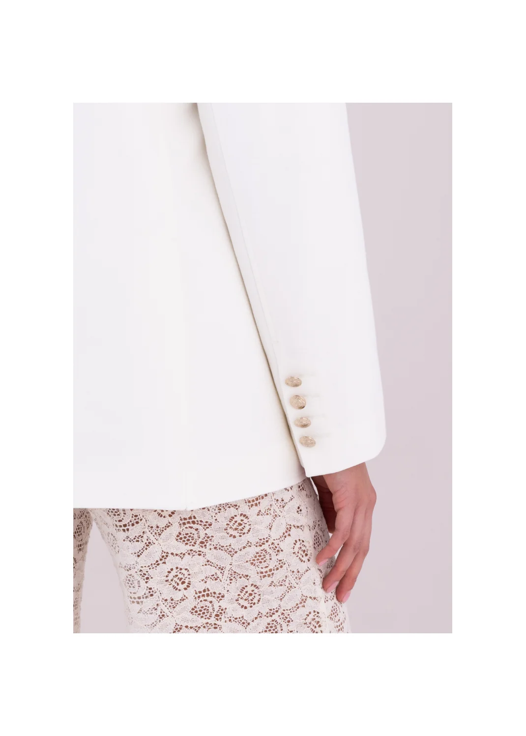  PLAID ecru jacket - 189019