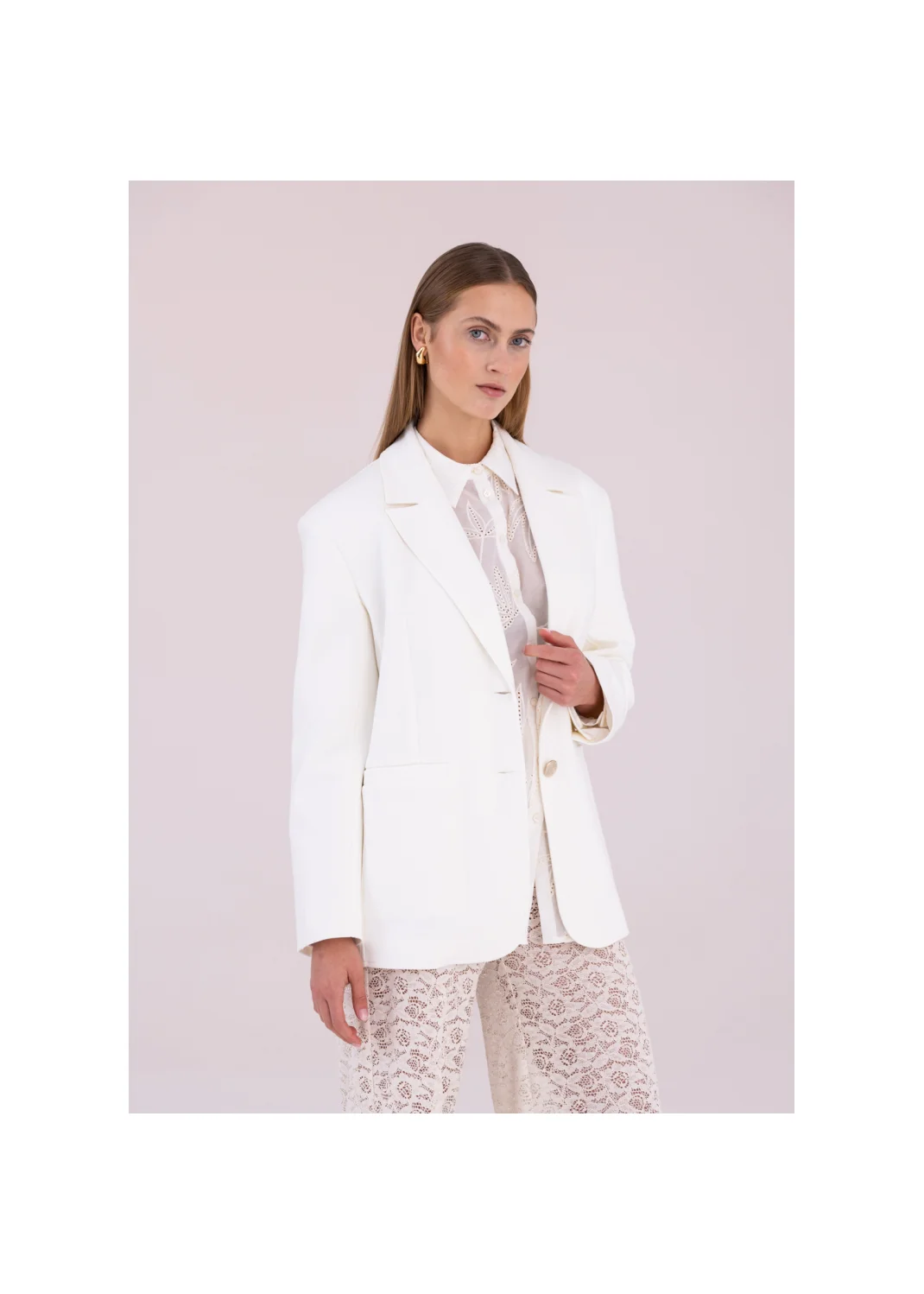  PLAID ecru jacket - 189021