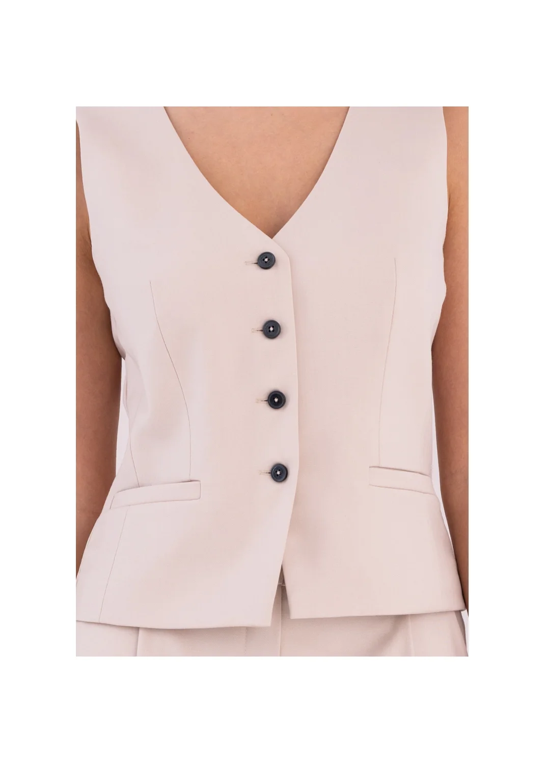  OLDROSE vest beige - 189005