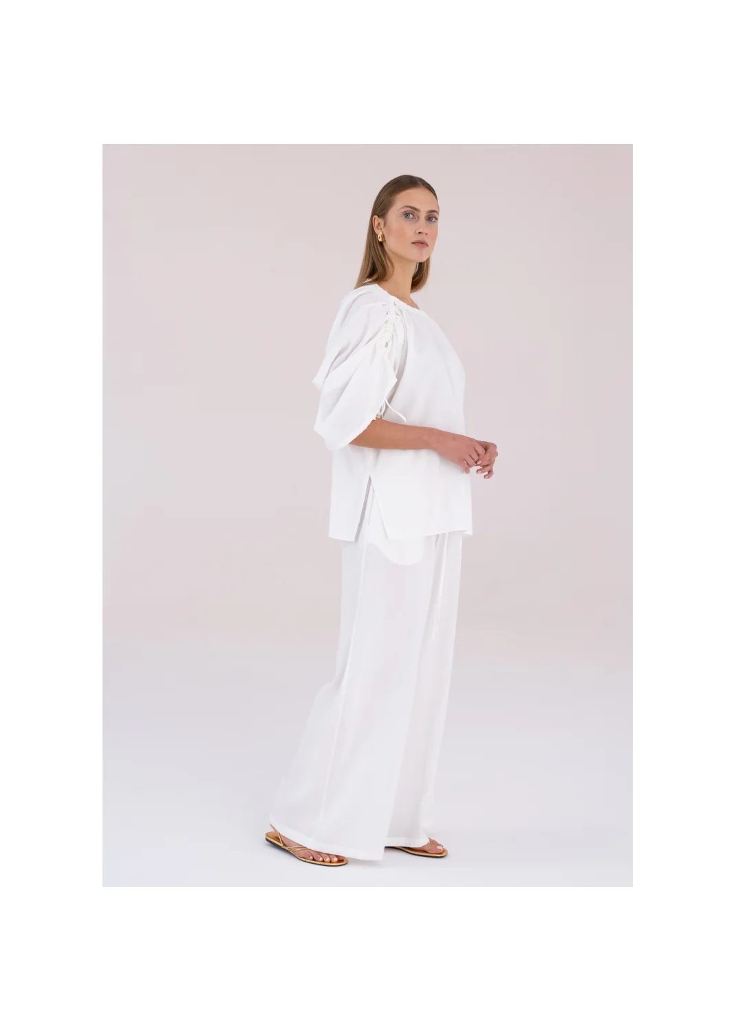  IDRA ecru trousers - 189071