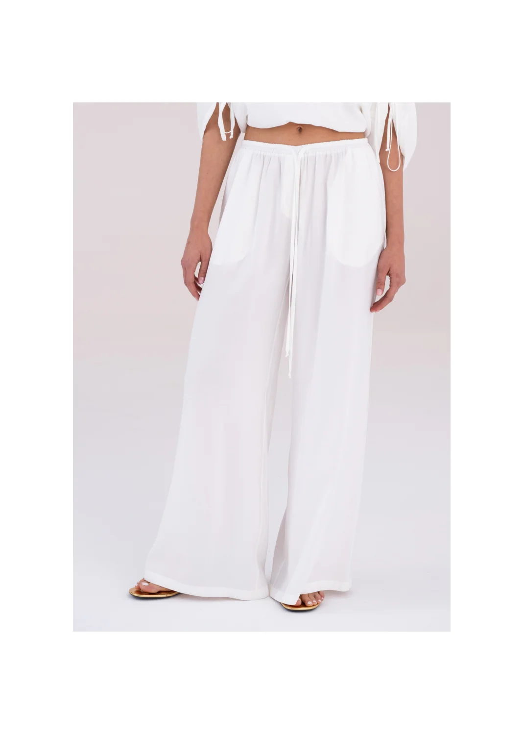  IDRA ecru trousers - 189072