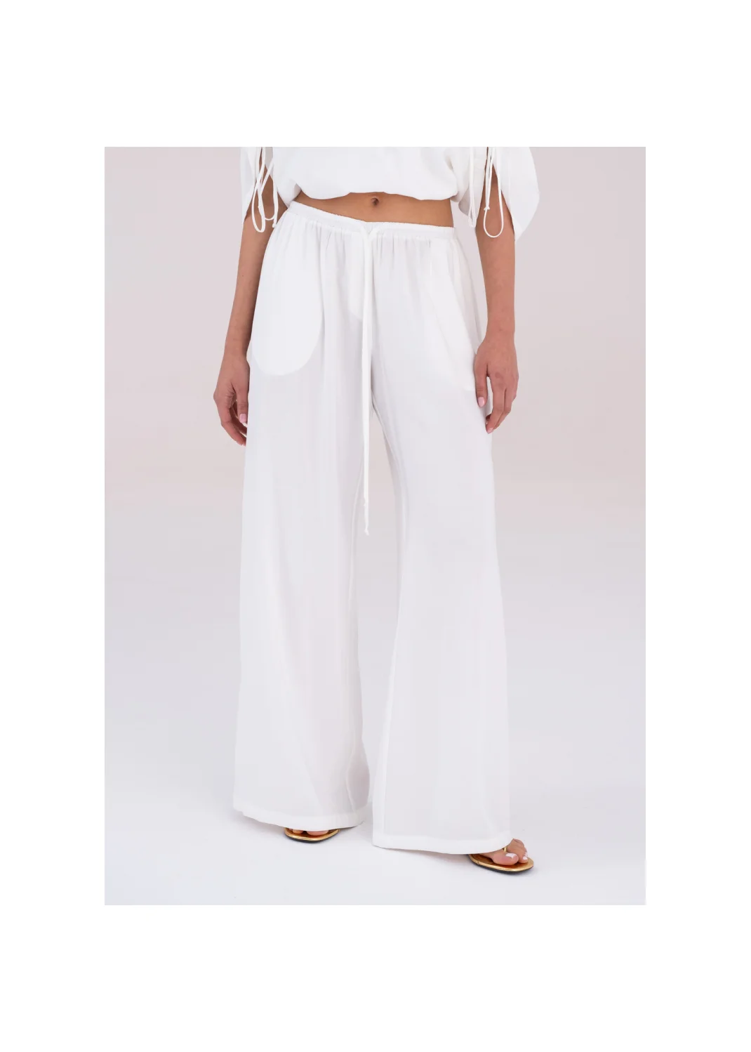  IDRA ecru trousers - 189073