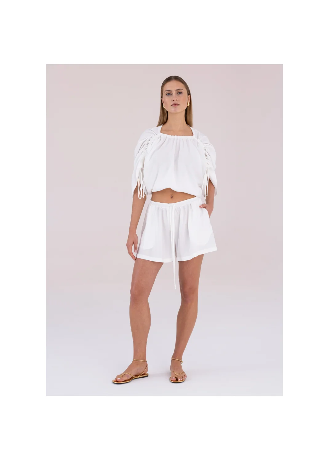  IDRA ecru shorts - 188889