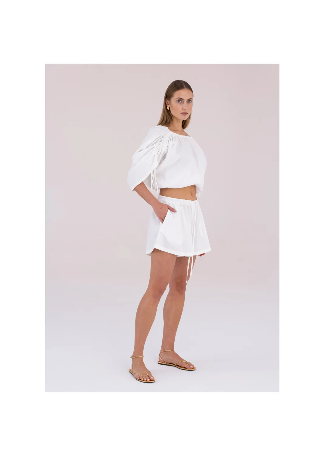  IDRA ecru shorts - 188893