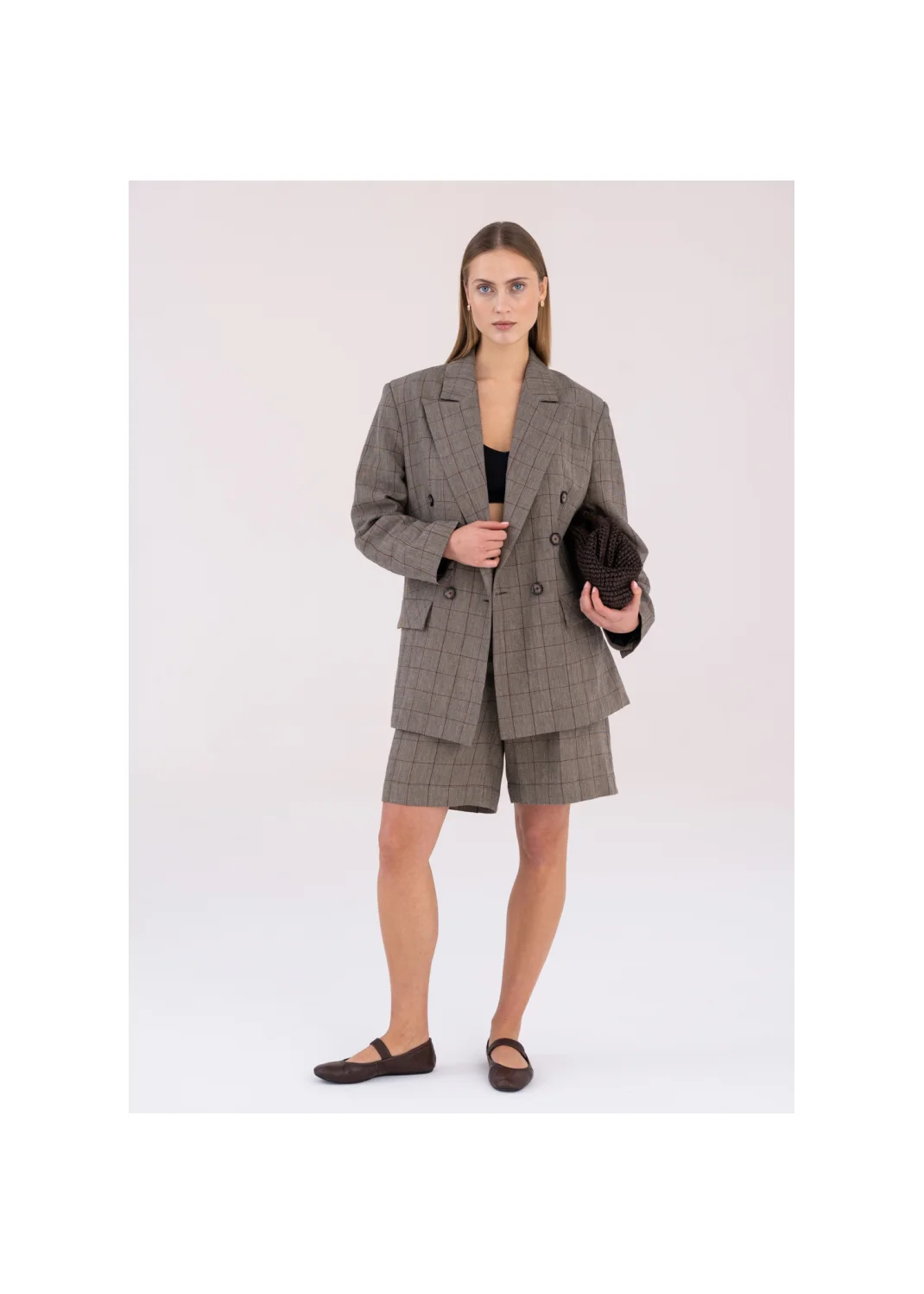 PANSY checkered shorts - 188995