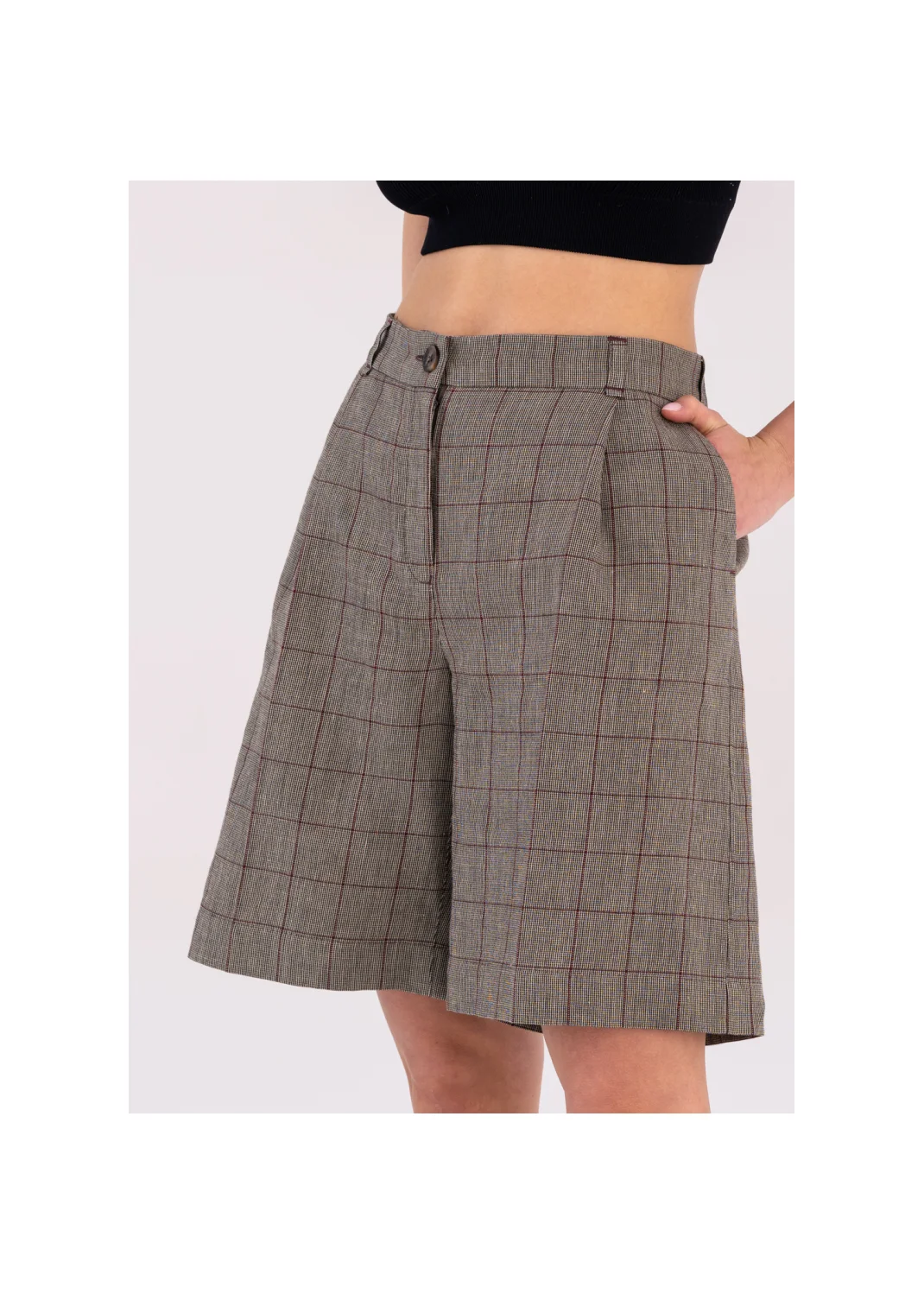 PANSY checkered shorts - 188997