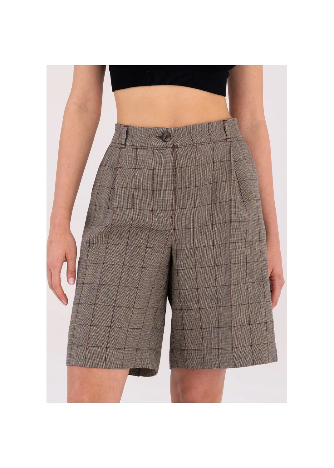 PANSY checkered shorts - 188998